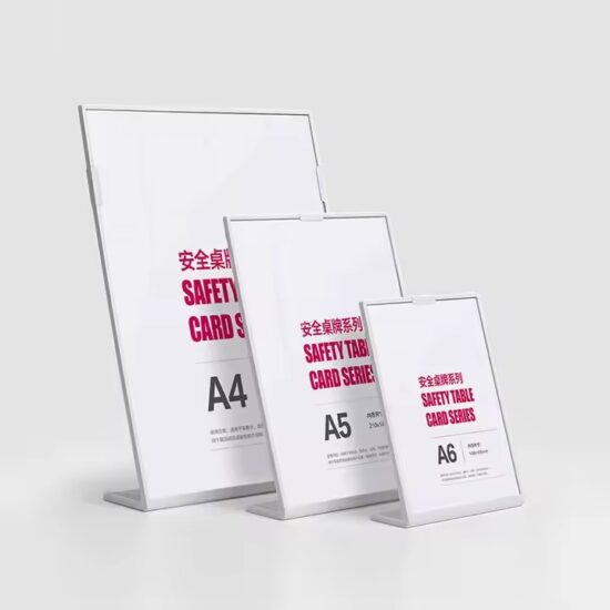 Durable Drop-Resistant Acrylic Menu Display Stand