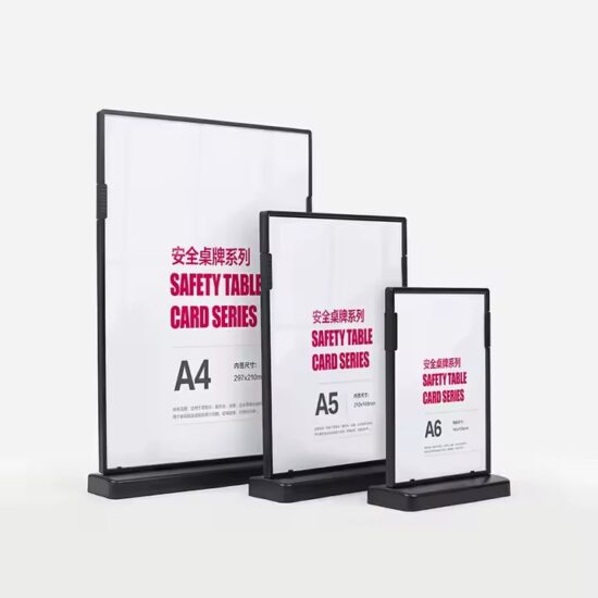 Durable Drop-Resistant Acrylic Menu Display Stand