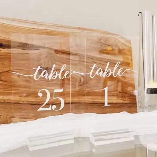 Custom Engraved Acrylic Desktop Sign for Party Events