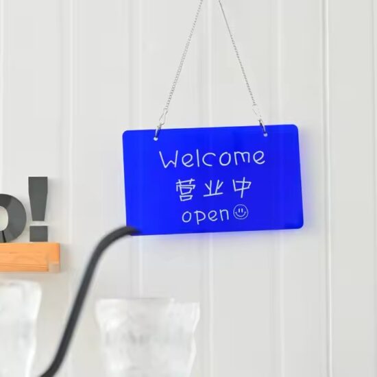 Custom creative acrylic door panel with sleek modern design