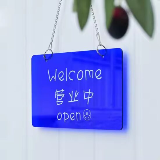 Custom creative acrylic door panel with sleek modern design