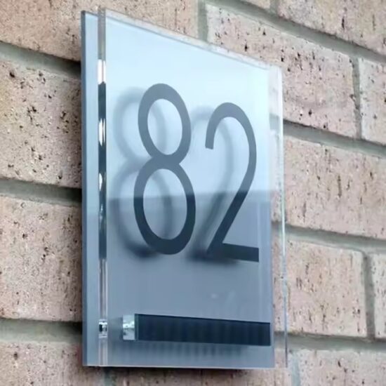 Custom double-layer acrylic hotel decorative door panel


