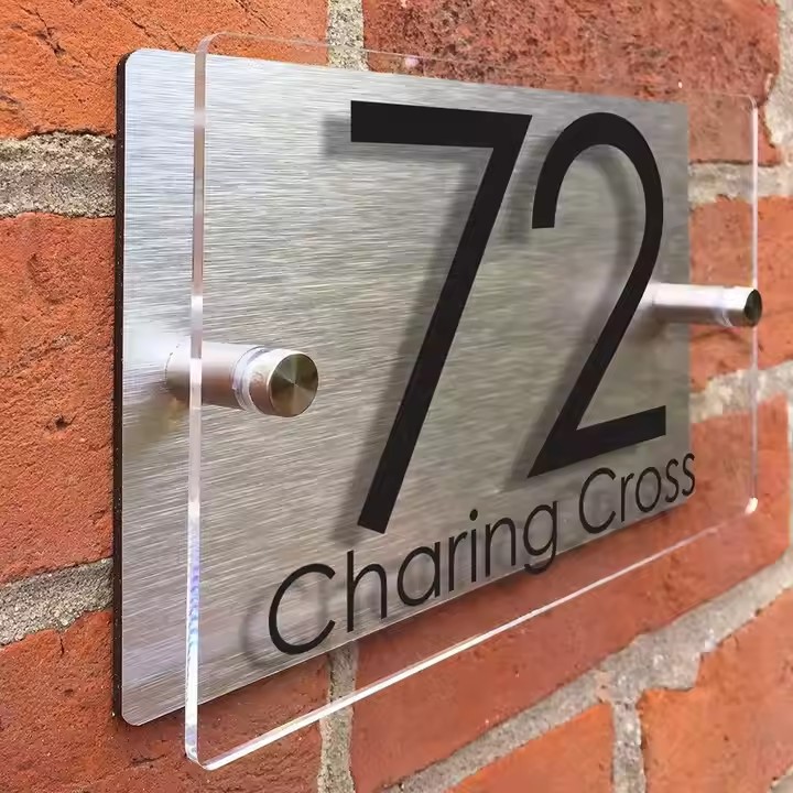 Custom double-layer acrylic hotel decorative door panel