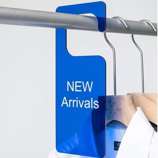 Clear Acrylic New Arrival Hang Tag for Fashion Store