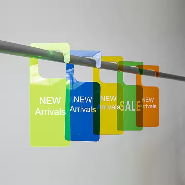 Clear Acrylic New Arrival Hang Tag for Fashion Store