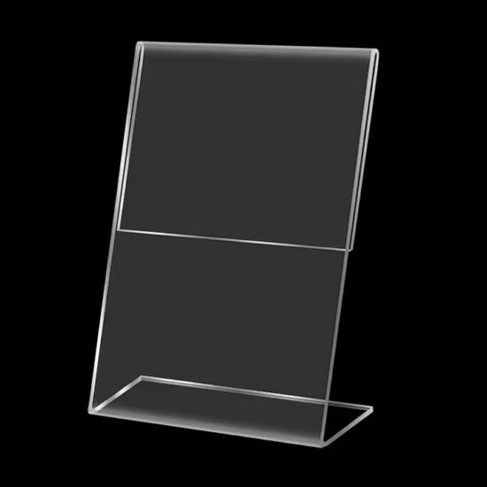 Custom Clear Acrylic Desktop Menu Holder Stand