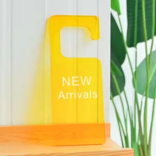 INS Style Custom Acrylic Hang Tag for Fashion Clothing