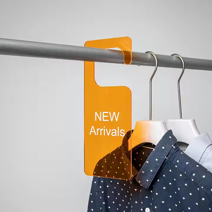 INS Style Custom Acrylic Hang Tag for Fashion Clothing