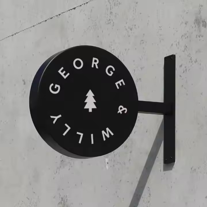 Custom Outdoor LED Acrylic Sign for Business Advertising