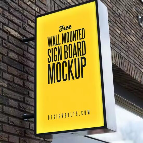Custom Wall-Mounted LED Acrylic Storefront Sign