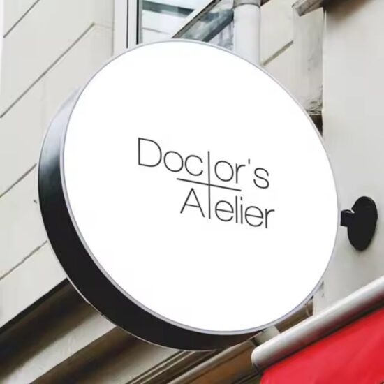 Custom Wall-Mounted LED Acrylic Storefront Sign