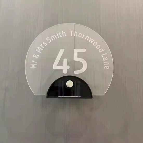 Custom outdoor acrylic decorative door sign for house